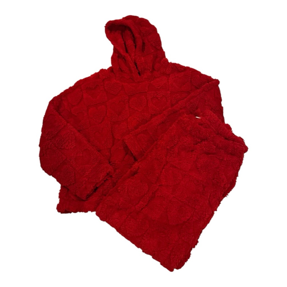 Cozy‎ Red Women's  Pants & Hoodie Set
